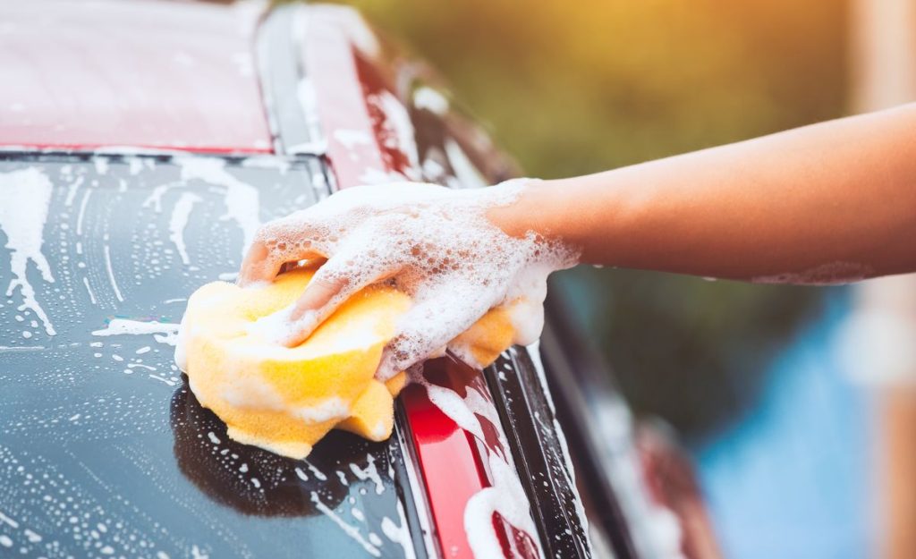 Exterior Cleaning of a Car